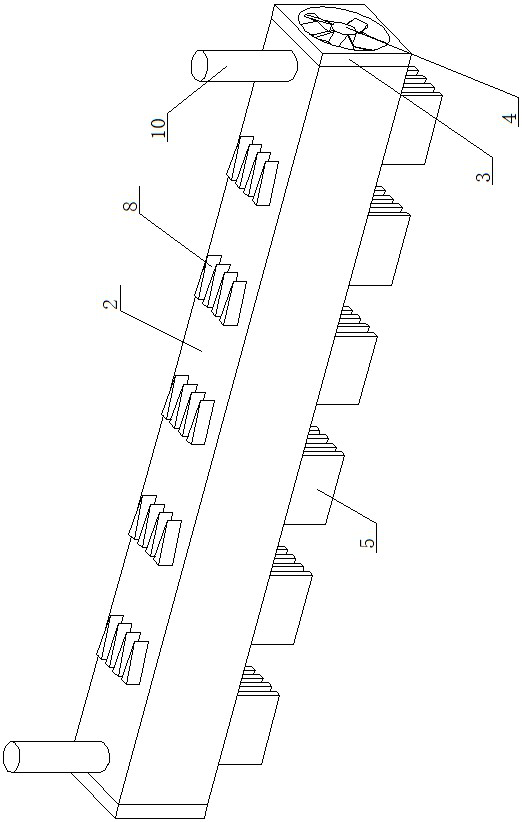 Heat dissipation protection device for computer room