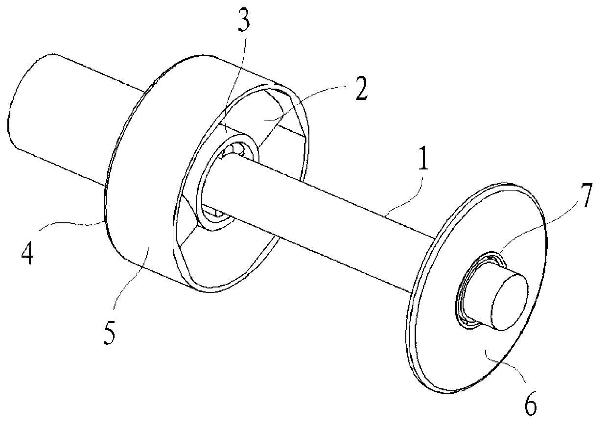 Radial locking type over-load protection shaft