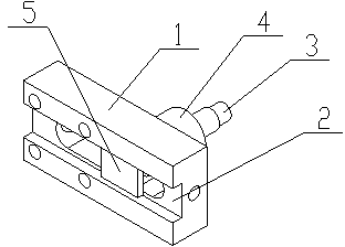 Fixing device for bending machine blade