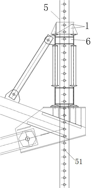 Hanging basket elevation adjusting device and method