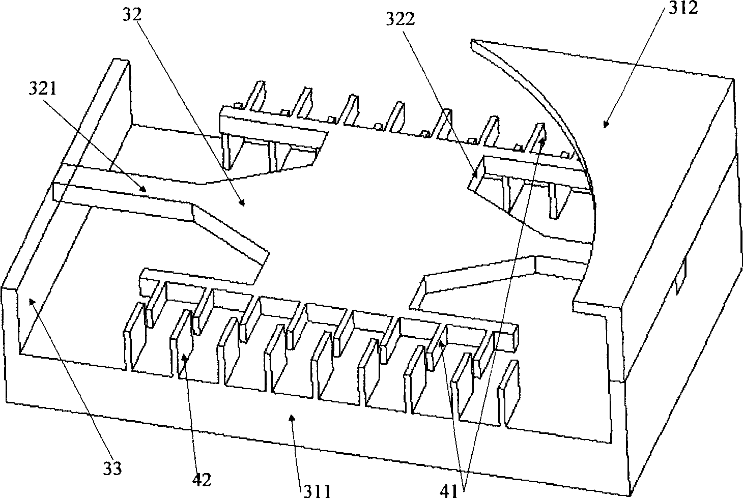 Resonance type micromirror grating scanning type laser projection display device