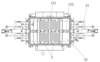 Multi-module packaging vacuum furnace for welding elements and using method thereof