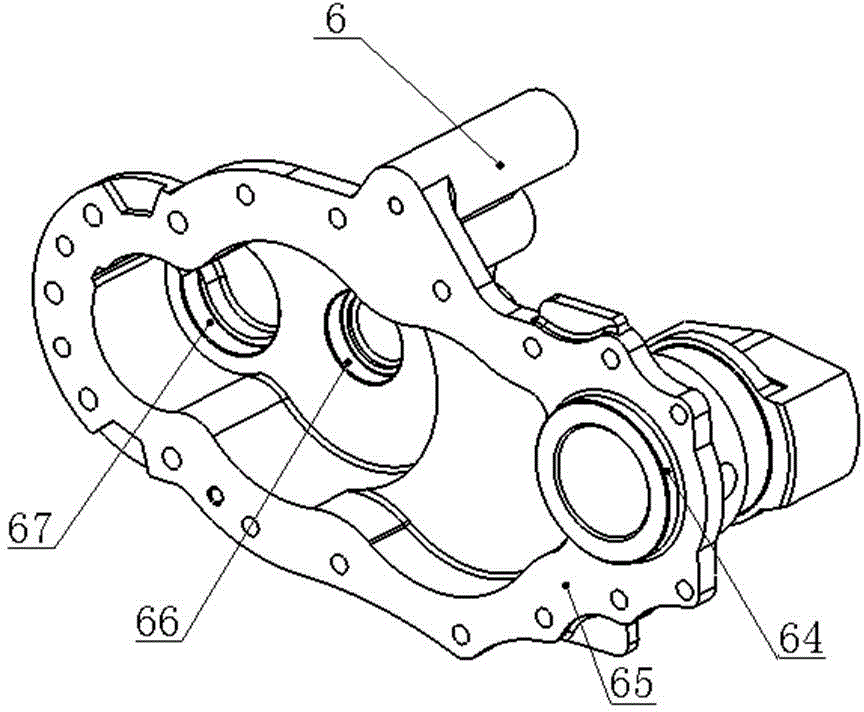 Transmission system of AC battery electric forklift