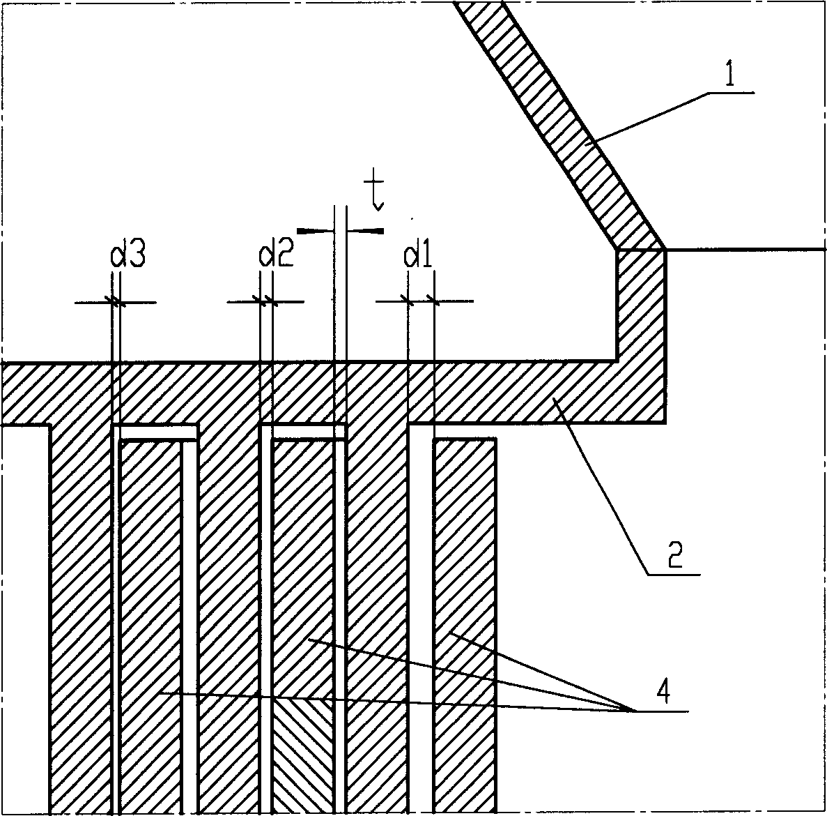 Fluid continuous mixing device