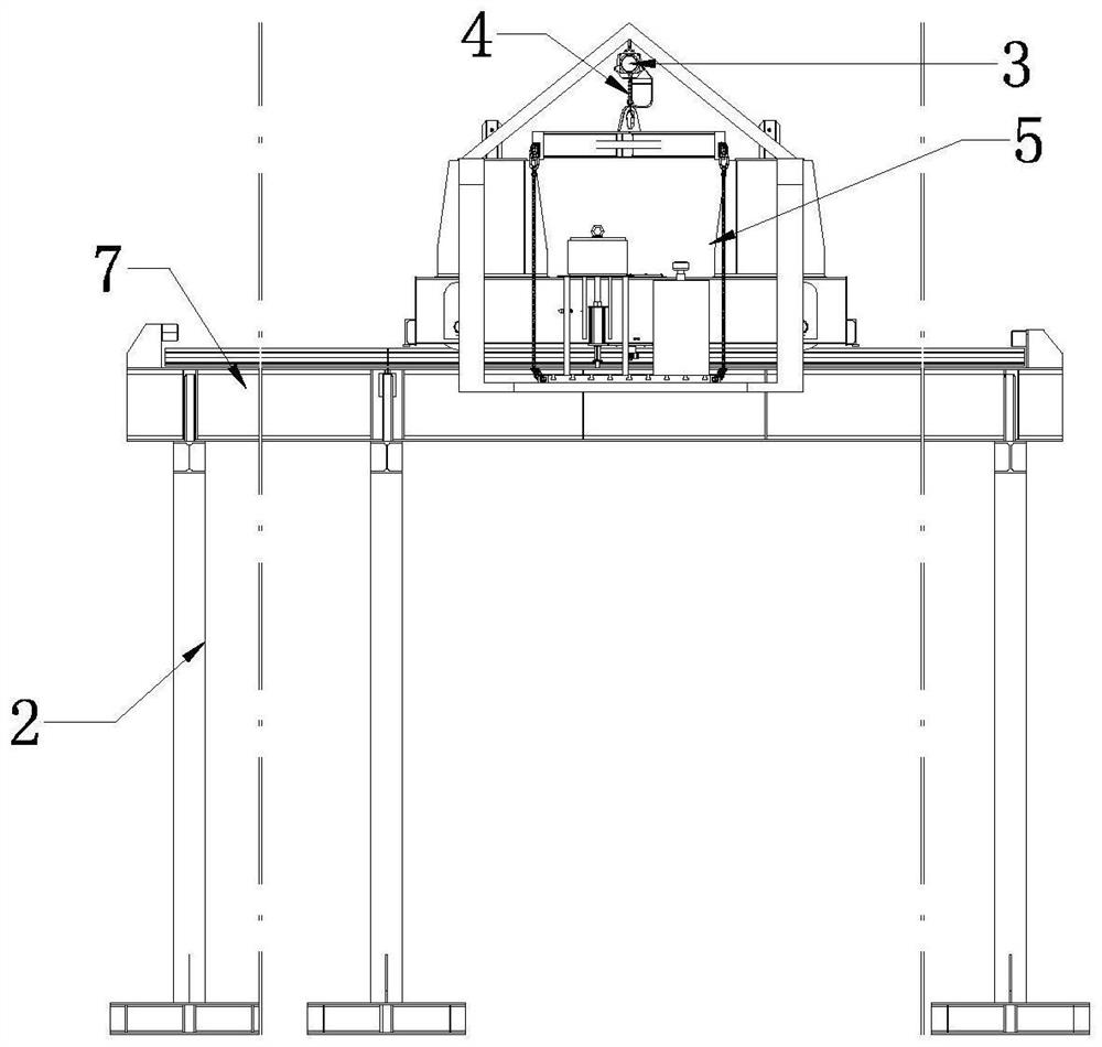 Feeding system hoisting mechanism