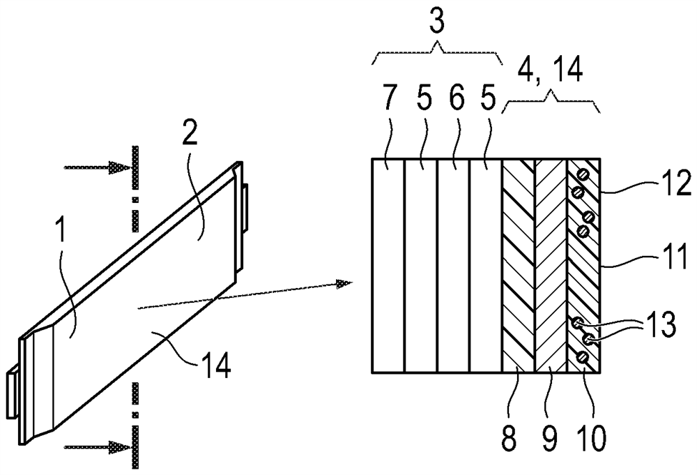 Battery cell with cell composite and manufacturing method thereof