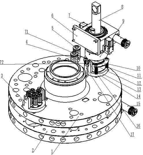 Mould system of multiple-die interchanged type indexing station and numerical-control turrent punch press