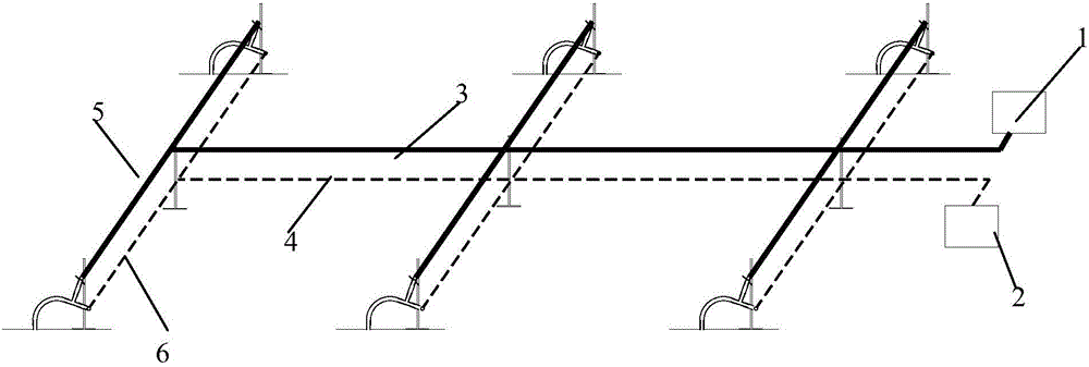 Construction method of secondary direct discharge vacuum preloading treatment of newly dredged silt for land reclamation