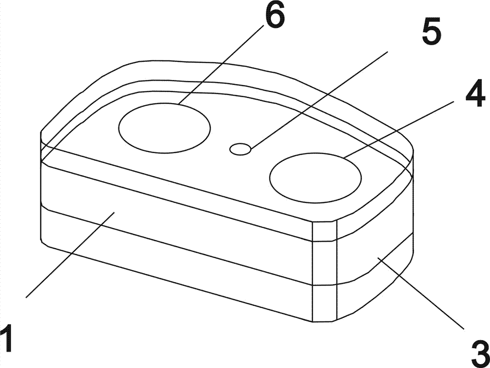 Image capture device for virtual reality glasses and image synthesis system