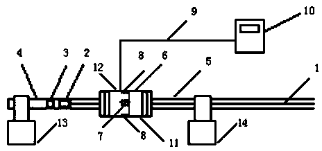 Device for detecting pushing/pulling force and torque of continuous pipe horizontal segment for experiment and method thereof