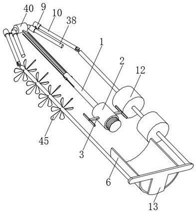 Spraying equipment for anti-corrosion treatment of surface of metal material and spraying process of spraying equipment