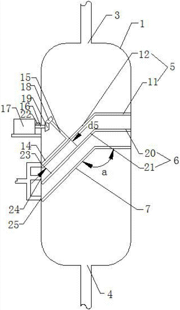 Oil-water separation device for vacuum oil purifier