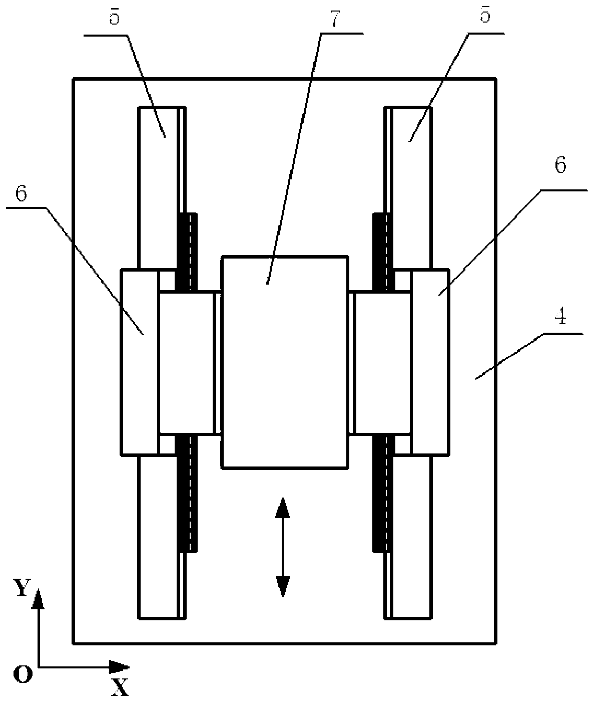 Positioning alignment apparatus of double-side driving workpiece platform without being connected by cross beam