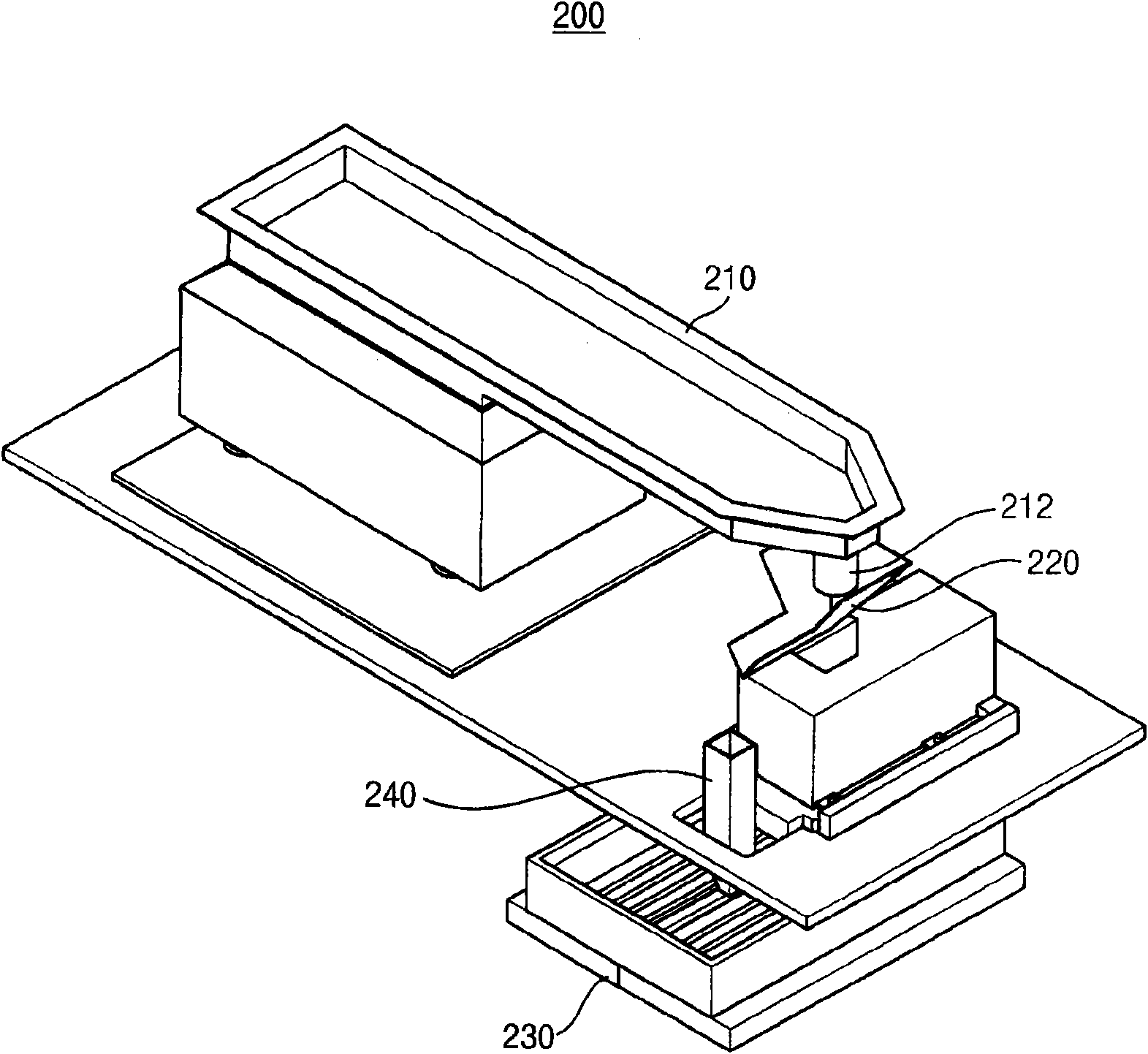 Tray for epoxy molding compound powder and apparatus for providing epoxy molding compound powder having the tray