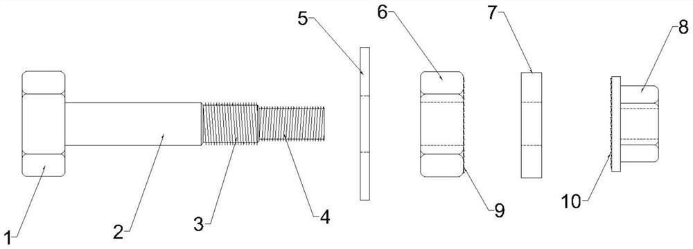 Non-loosening bolt device