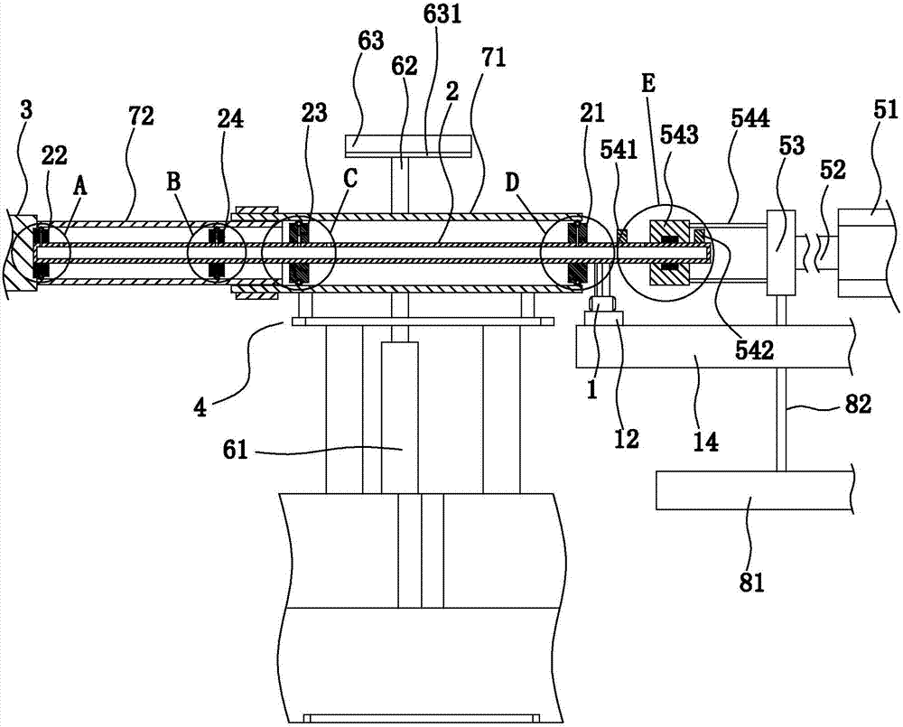 A sealing pressure testing machine