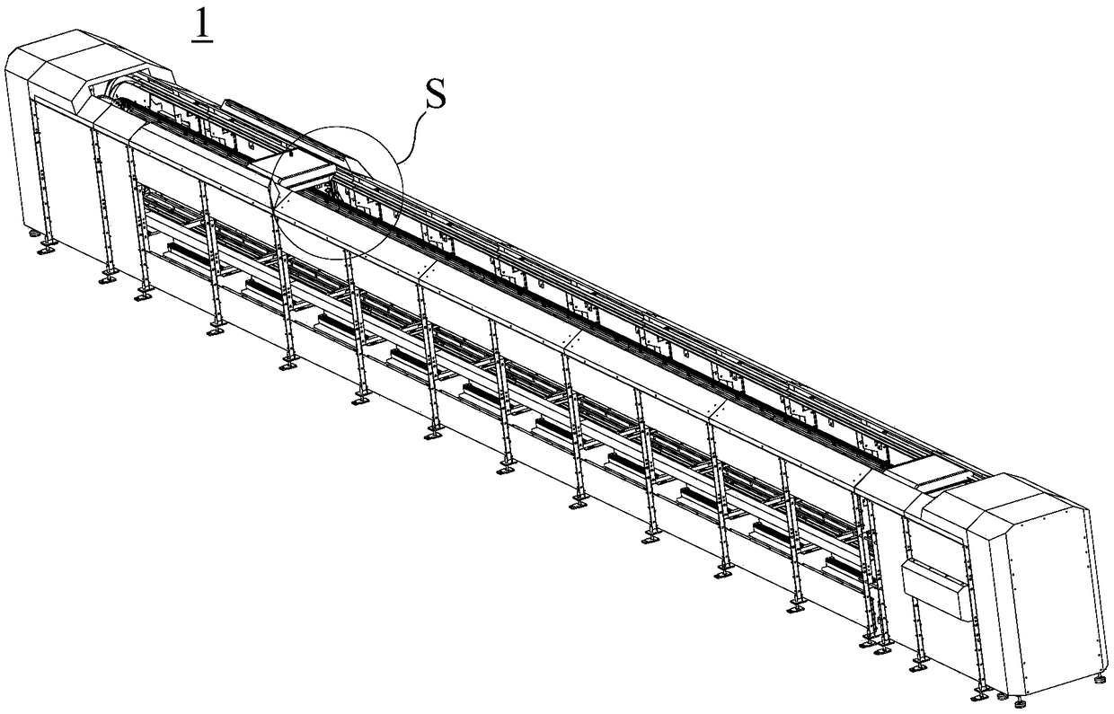 Sorting vehicle, sorting line and sorting method