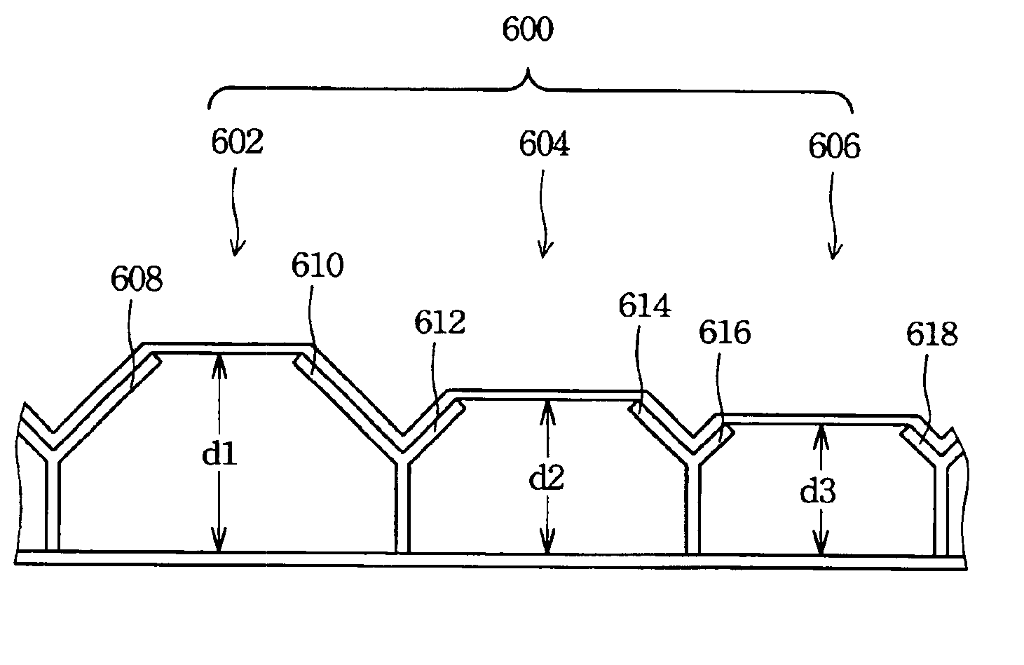 Structure of an optical interference display cell