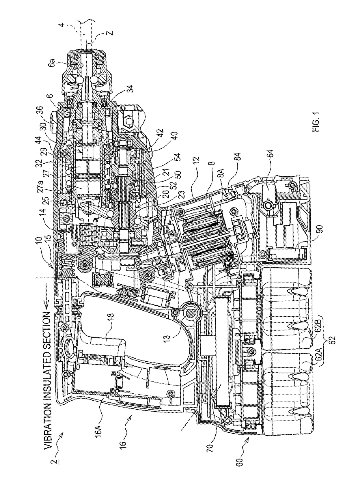 Electric power tool and method of assembling electric power tool