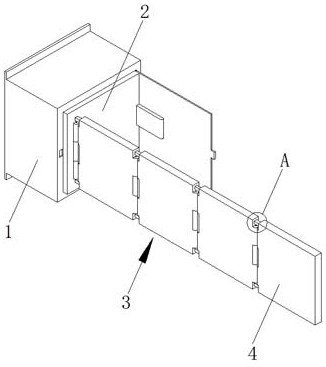 Solar wing unfolding device of synthetic aperture radar