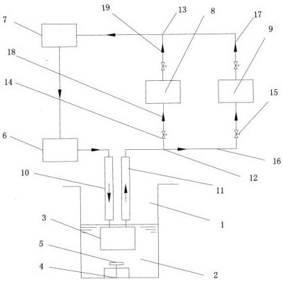 Simple heat taking method for efficiently and cleanly utilizing geothermal energy