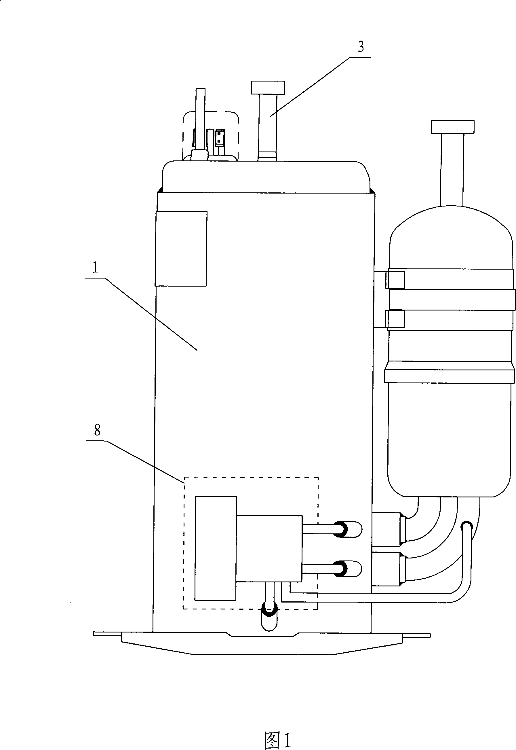 Volume controlled rotary compressor air-breathing device