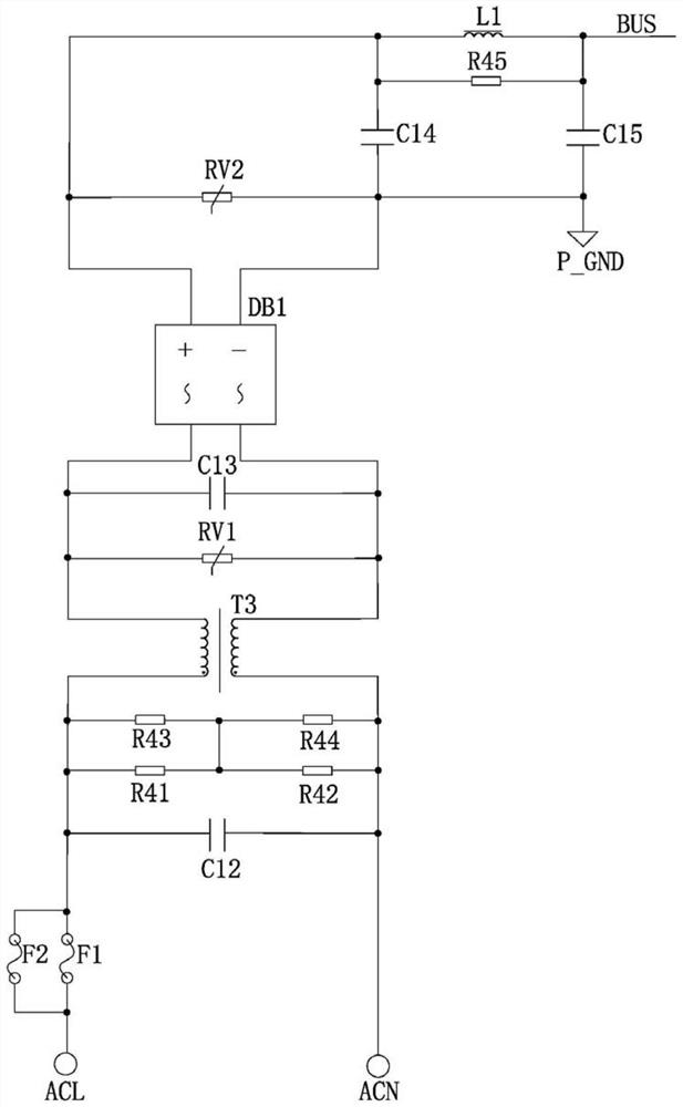 Low-power-consumption constant-current starting LED driving power supply