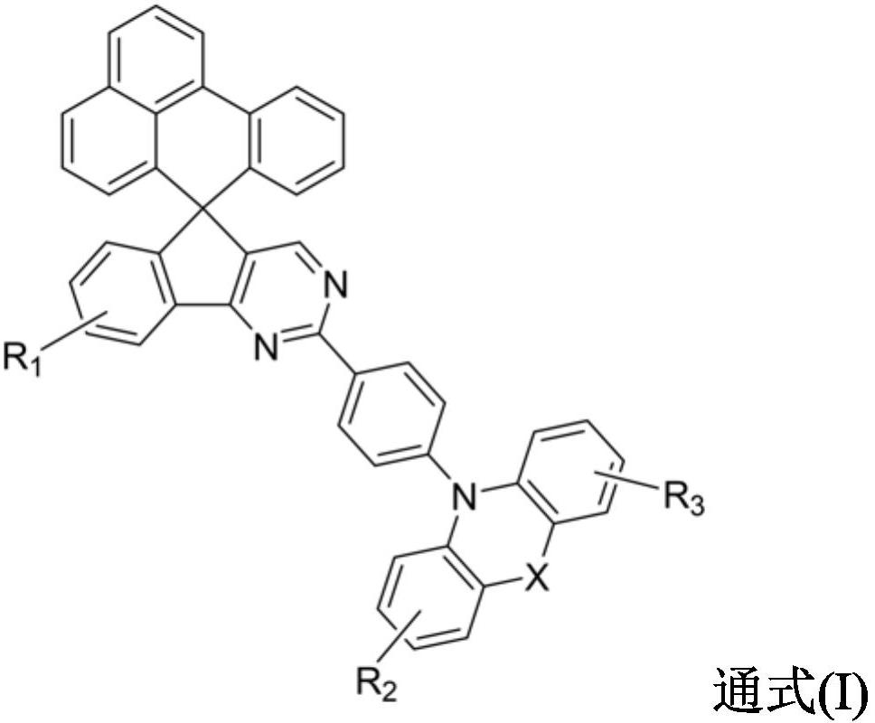 2, 4-diazaspirofluorene derivative and electronic device