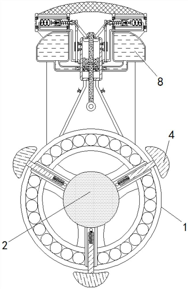 Printing roller bearing self-lubricating device for paper processing