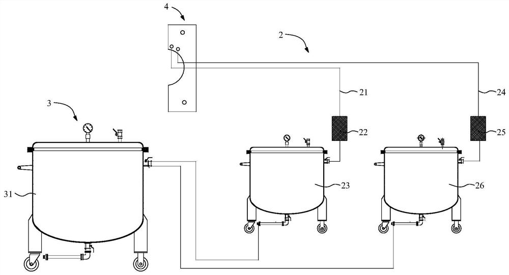 Dot coating slurry return material reprocessing system and its working method