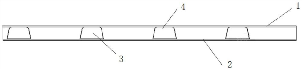 Built-in floor of railway vehicle, floor structure and railway vehicle