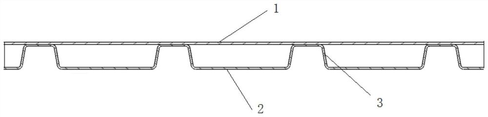 Built-in floor of railway vehicle, floor structure and railway vehicle