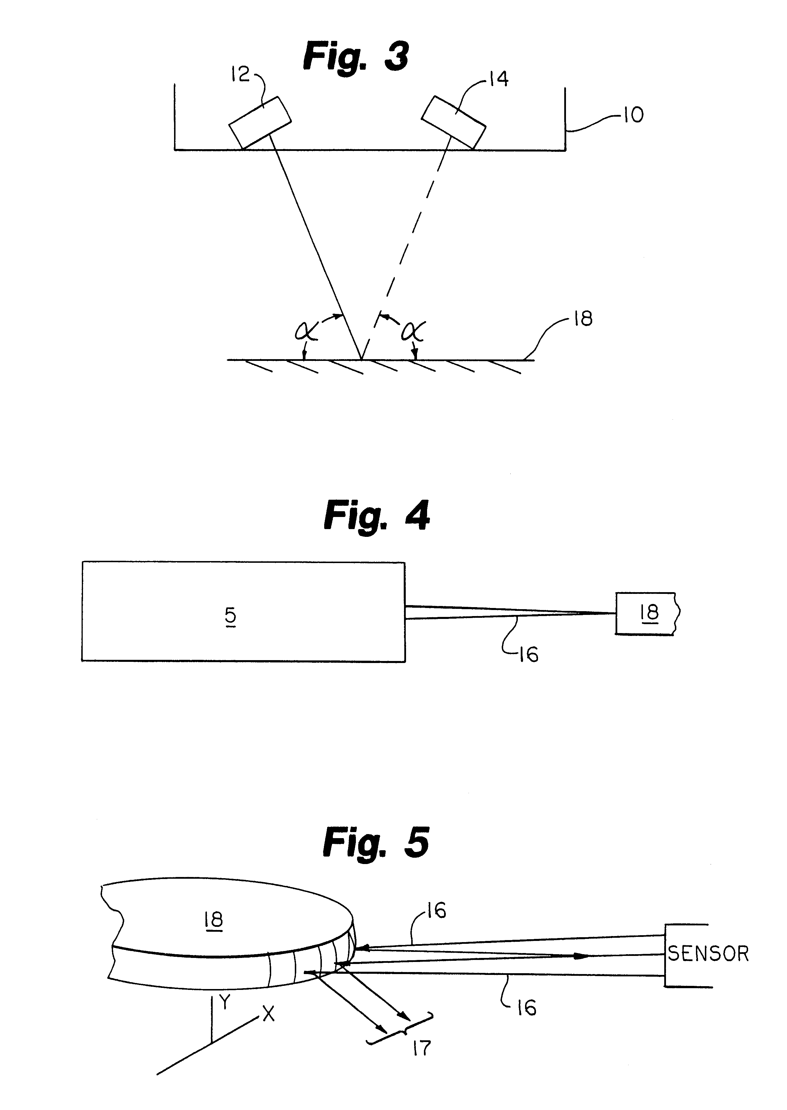 Sensor and detection system having wide diverging beam optics