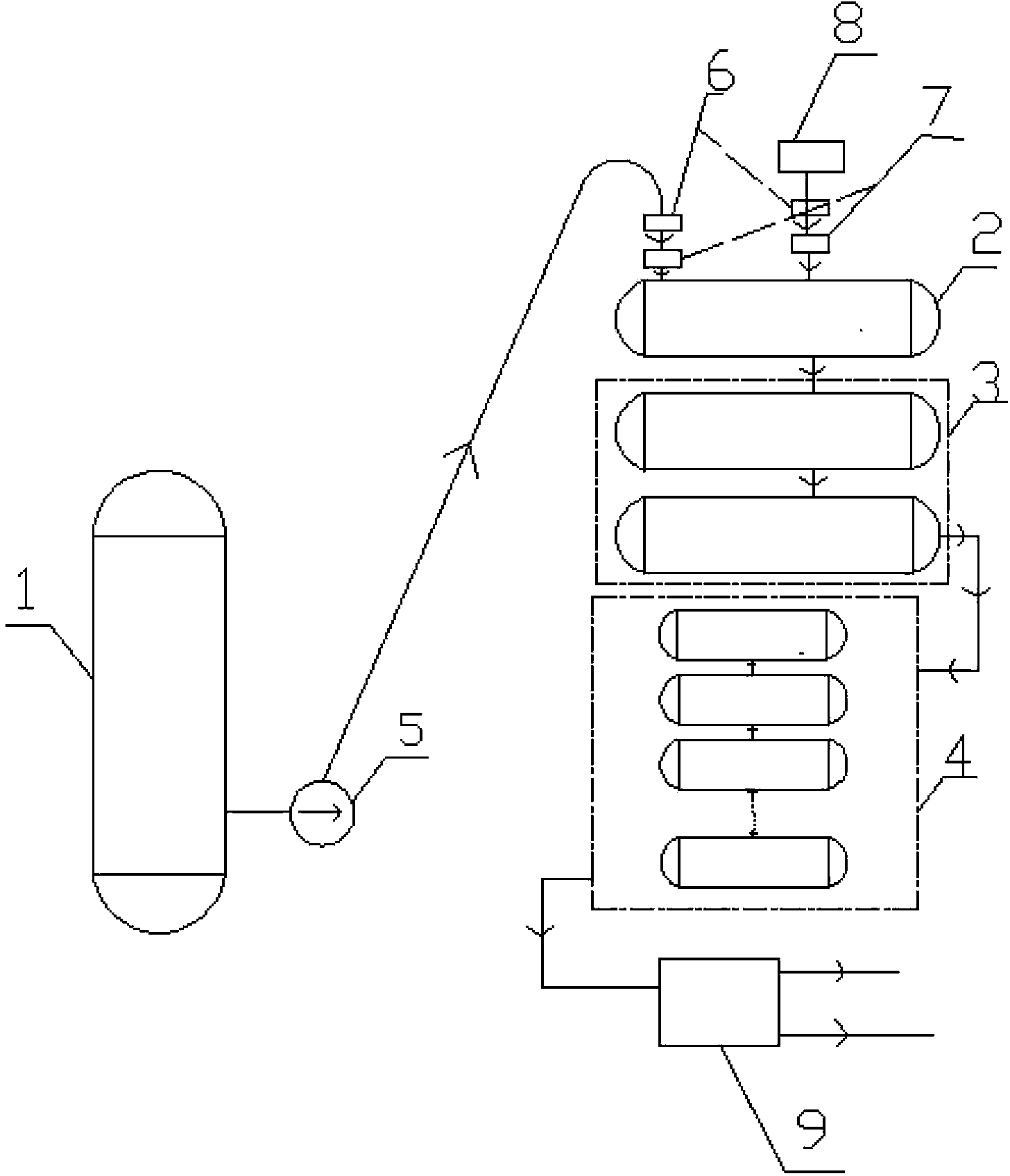 Process and device for continuous acidification of acidification section in production of sebacic acid