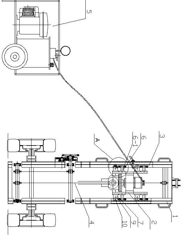 Guide device of ground anchoring machine