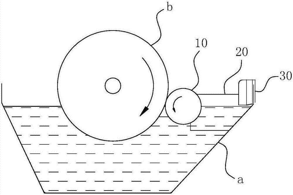 Bubble isolating device for extrusion machine ink groove