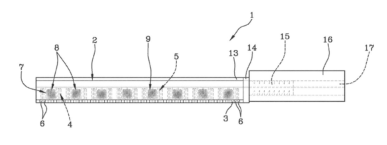 Electric cartridge for electronic cigarette and electronic cigarette