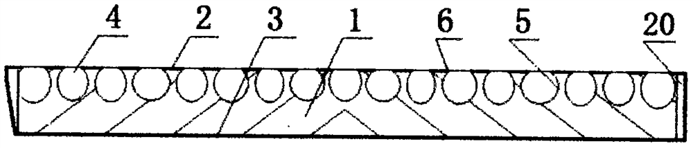 Velcro cavity type glass brocade brick and manufacturing method and equipment thereof