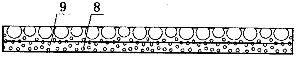 Velcro cavity type glass brocade brick and manufacturing method and equipment thereof