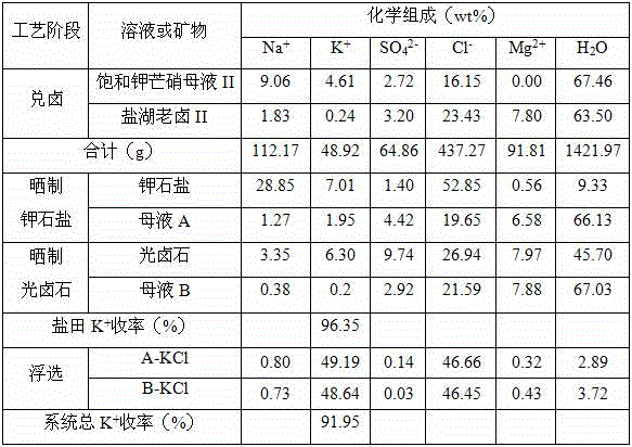 A kind of production process of recovering potassium chloride from saturated potassium mirabilite mother liquor