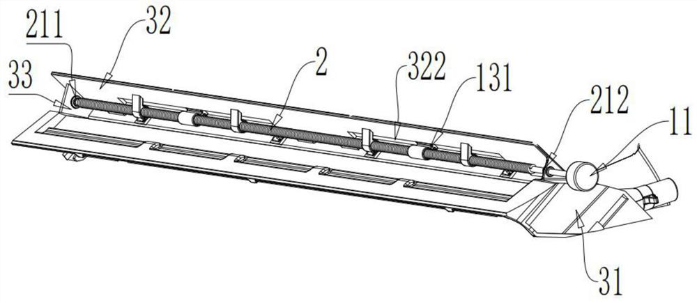 Air sweeping device for air conditioner and air conditioner with same