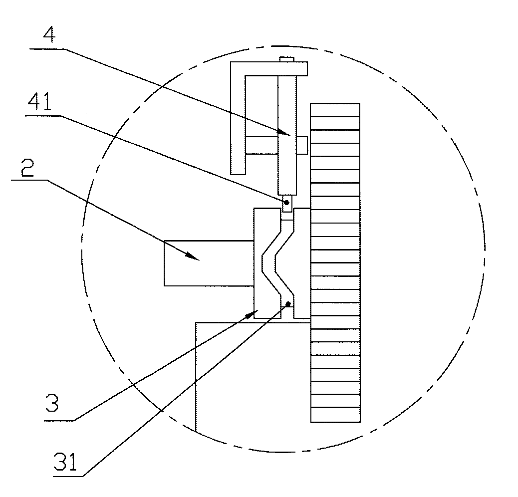 Device for processing long shaft