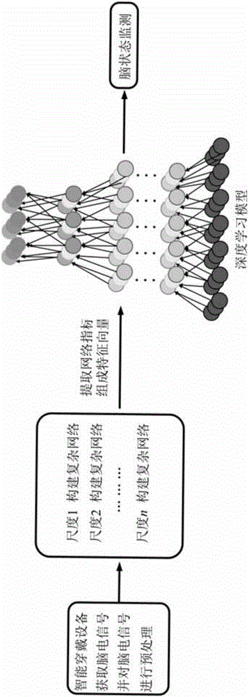 Deep learning model based on multi-scale network and application in brain state monitoring