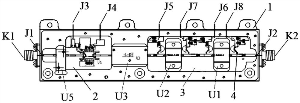 Manufacturing method of Ku-waveband power amplifier driving stage module