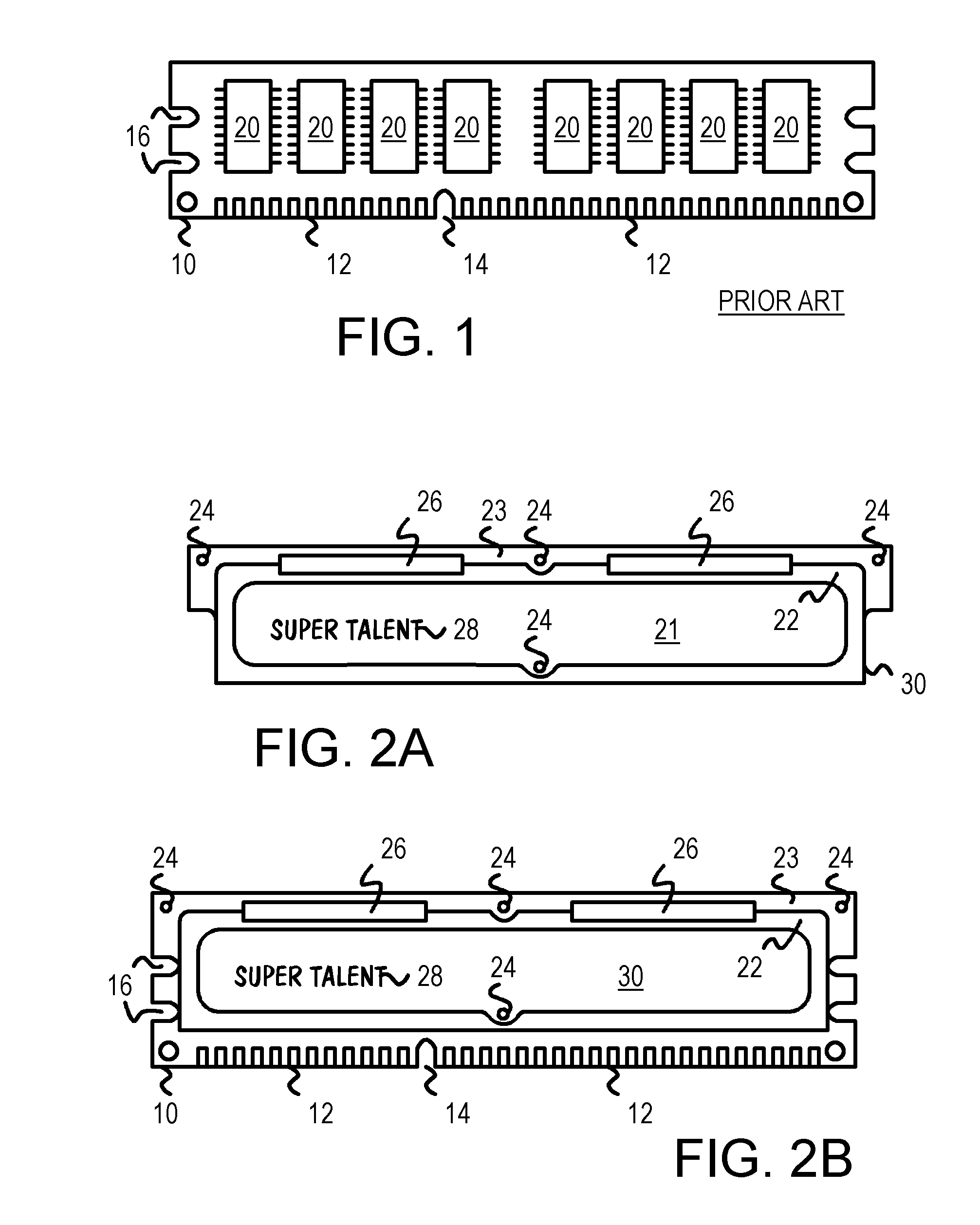 Heat Sink Riveted to Memory Module with Upper Slots and Open Bottom Edge for Air Flow
