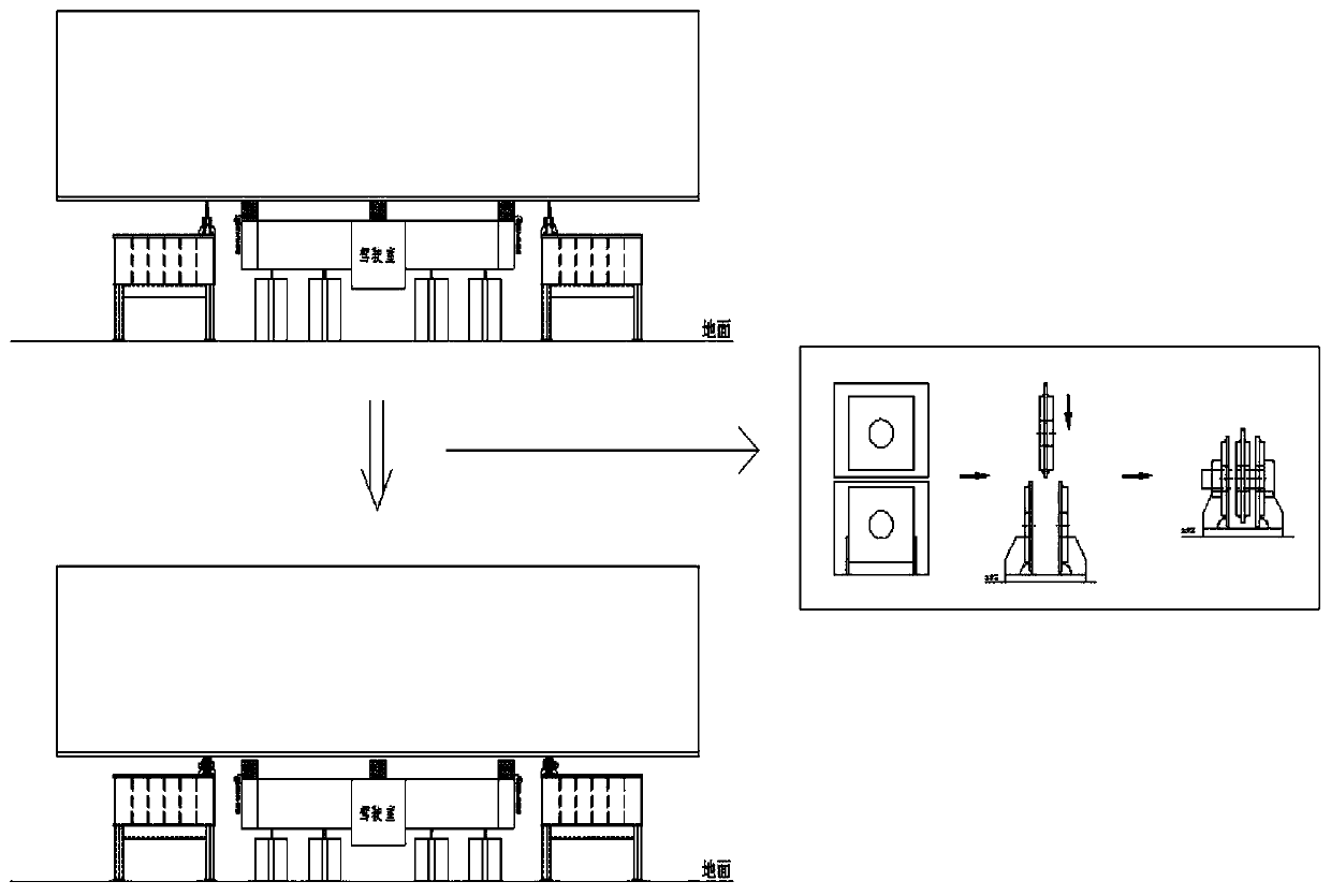 Turn-over method for cruise ship segment