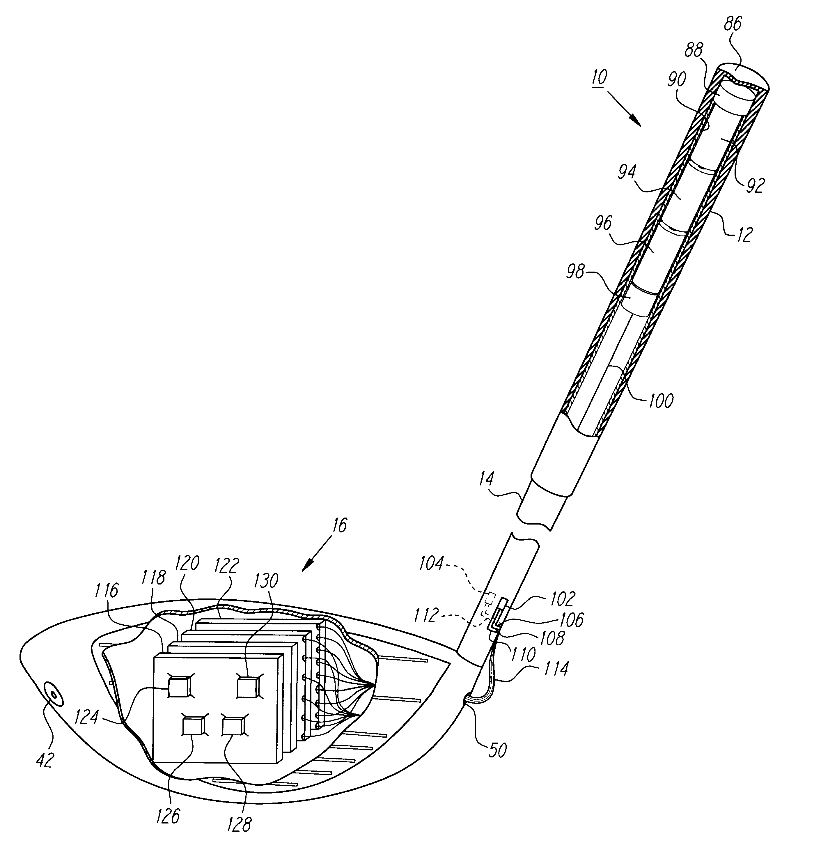 Instrumented golf club system and method of use