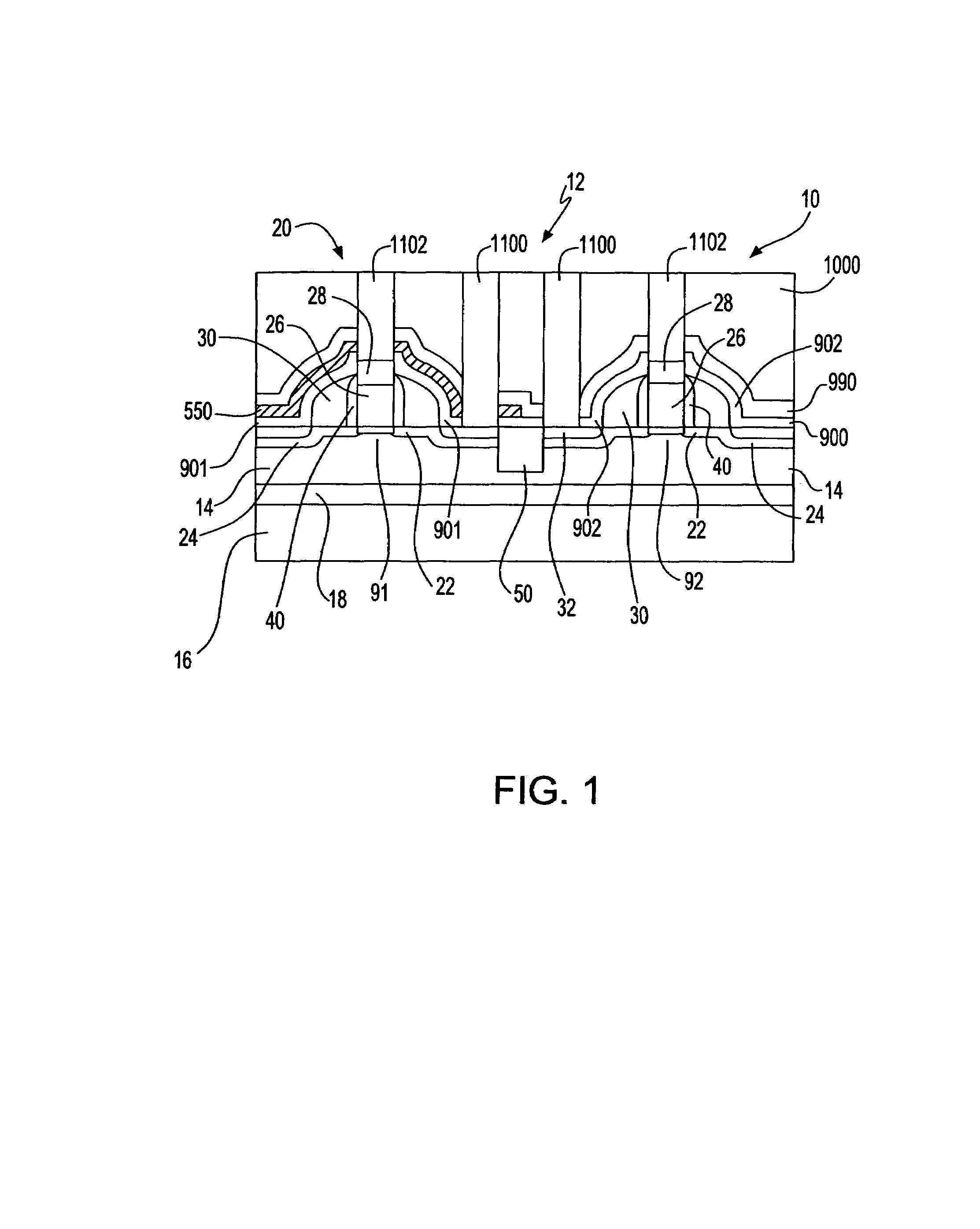 Structure and method of applying stresses to PFET and NFET transistor channels for improved performance