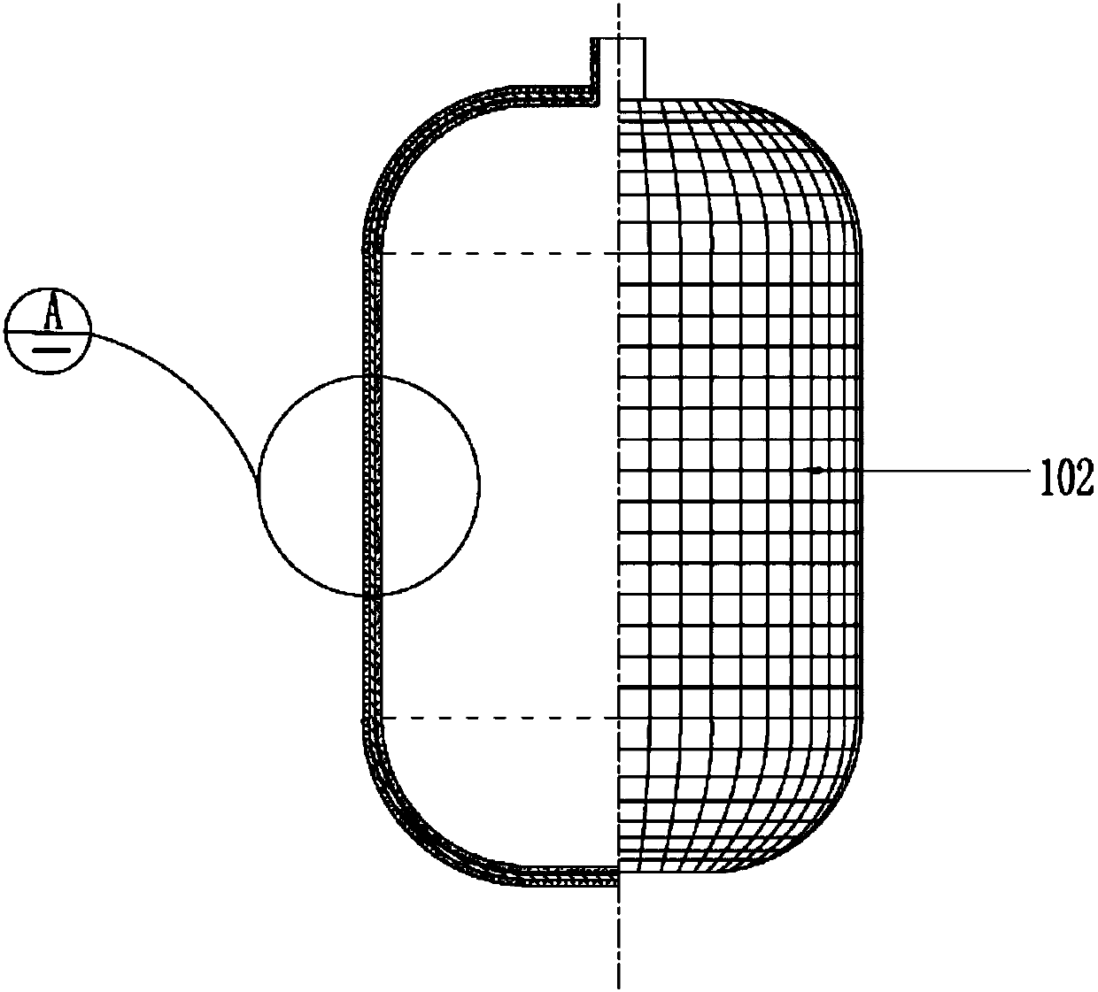 Storage and transport gas cylinder with fiber wound plastic liner, and manufacturing method thereof
