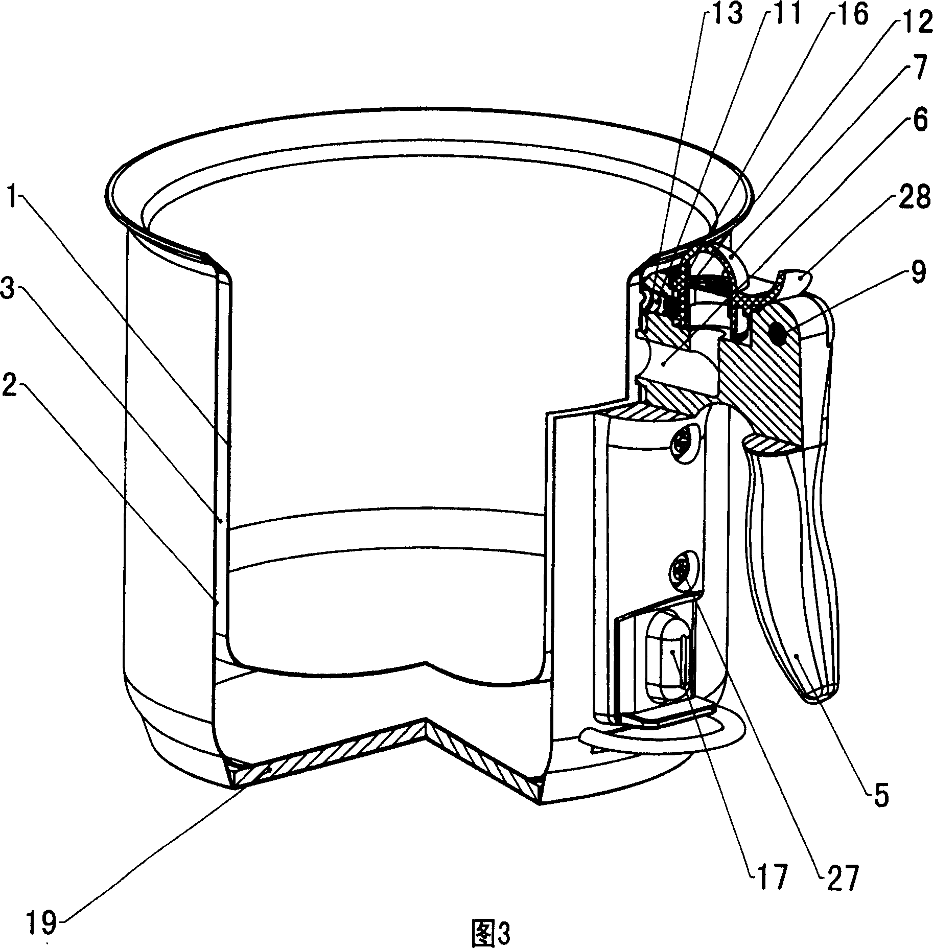 Double-layered stewpot with whistle